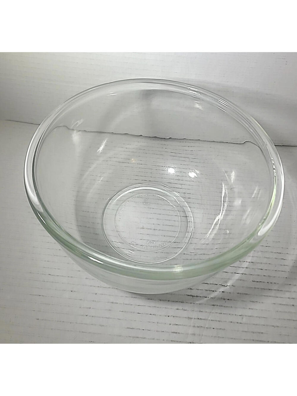 Anchor Hocking Clear Glass 8.25" Deep Mixing Bowl Made In USA